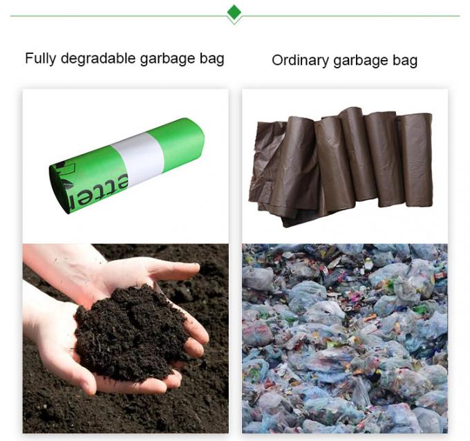 таможня майцены eco дружелюбная оптовая напечатала сумки отброса 100% biodegradable compostable пластиковые на крене