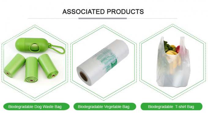 Мозоль PLA основала Compostable сумки отхода отброса мешков для мусора Bioplastic 100% сумок Biodegradable