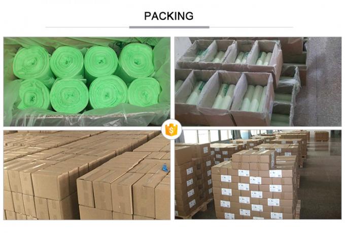 Мозоль PLA основала Compostable сумки отхода отброса мешков для мусора Bioplastic 100% сумок Biodegradable