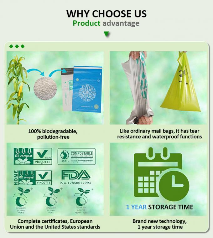 Biodegradable поли отправители охватывают сумки почтовой отправки Taobao поли Eco слипчивого уплотнения собственной личности Compostable дружелюбные