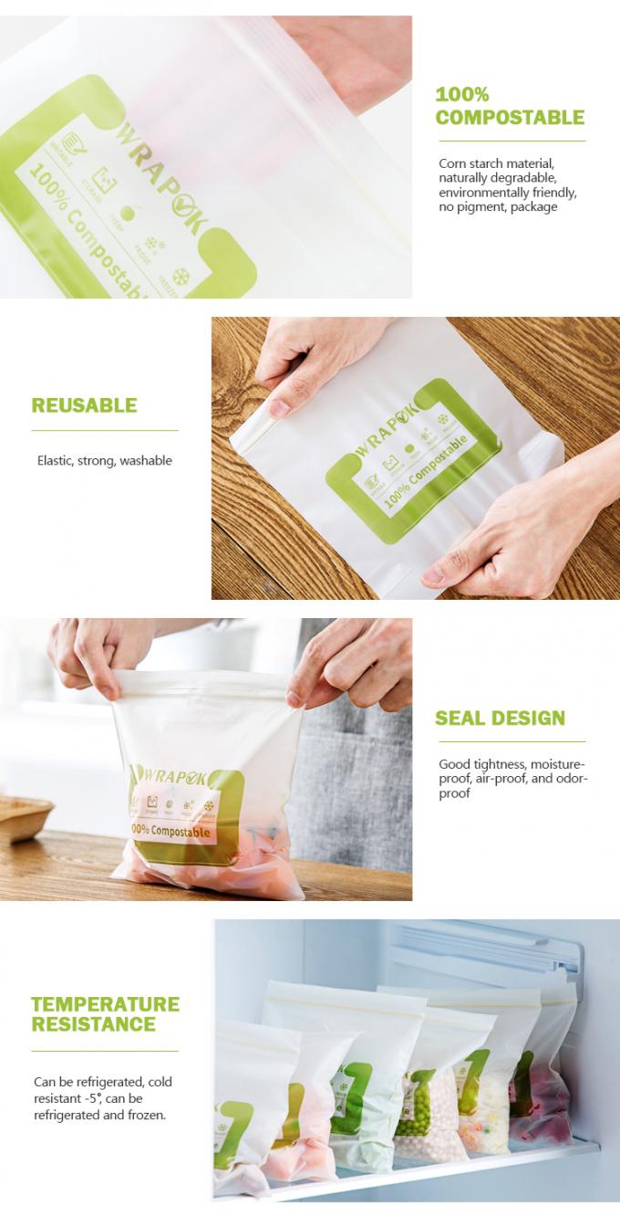EN 13432 одобрил сумку 100% качества еды compostable biodegradable пластиковую k