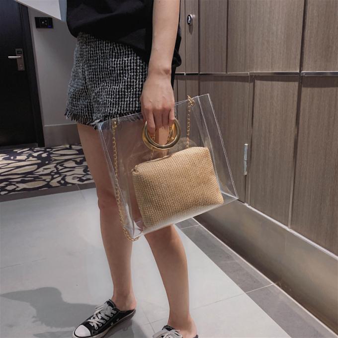Стильные причудливые 2 сумки дам женщин моды новых портативных tote сумки 2019 руки дамы pvc набора квадратных