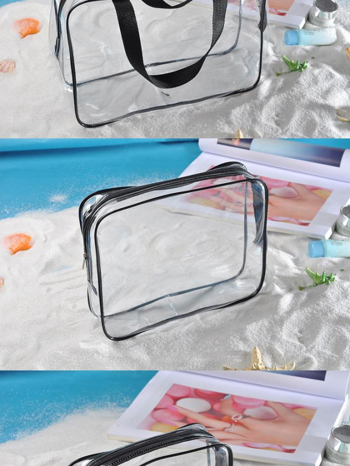 3 части сумки гигиенической косметикаи PVC перемещения мешка макияжа ясной