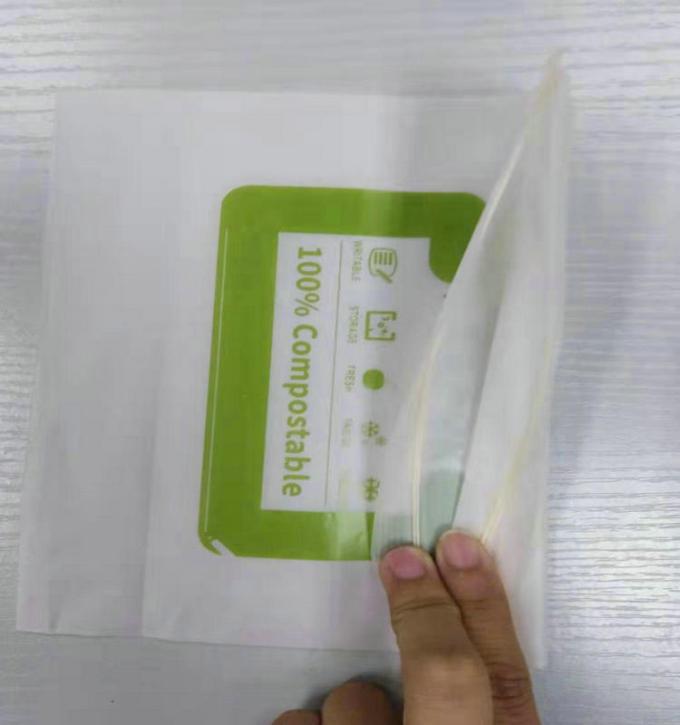 Качества еды сумки молнии кукурузного крахмала 100% сумки PLA Biodegradable Compostable пластикового biodegradable
