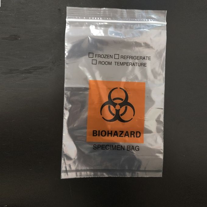 6*9 сумка образца собрания погани biohazard медицинской лаборатории конверта перехода патологии LDPE k biodegradable с мешком