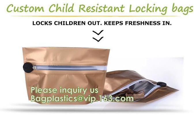 шутки mylar пластикового печенья молнии доказательства запаха childproof вверх по подгонянной сумке peva runtz детей молнии устойчивой воздухонепроницаемой