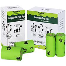 Кукурузная крахмала биоразлагаемая сумка, компостируемая сумка для дома и сообщества, кухня 0