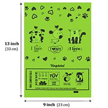 Кукурузная крахмала биоразлагаемая сумка, компостируемая сумка для дома и сообщества, кухня 1