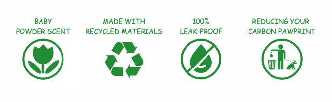 Майцена Compostables сумки кормы собаки, сумки кормы любимца собаки окружающей среды Unscented дружелюбные Compostable, доказательство утечки уплотнения звезды 0