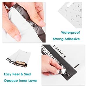 Пересылать конверты, грузя сумки для одежды, доставки ручки кладет 3 конверта в мешки почтовой отправки прилипателя собственной личности Mil милых толстых 4