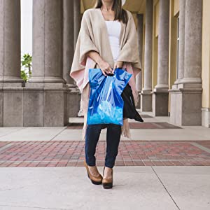 Хозяйственная сумка несущей жилета Biodegradable пластиковой сумки еды футболки Compostable, дом ASTM D6400 Biodegradable Tran компоста 0