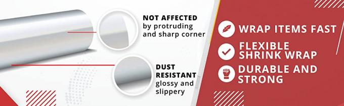 Centrefold покрасил Двойн Сторону Установку Связывать тесьмой прозрачных Ldpe жары сокращения фильма крытое сокращения окна фильма Frost королей 1