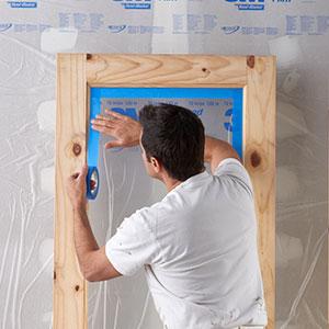 Свяжите тесьмой и задрапируйте, Пре-связанный тесьмой маскируя фильм для автомобильного крася заволакивания, сортированной маскируя бумаги, автомобильный самый лучший маскировать 2