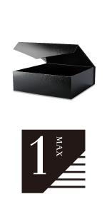 Лоснистые черные подарочные коробки