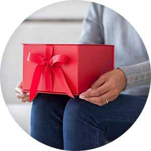 Большая красная подарочная коробка с крышкой и лента для подарков свадебного банкета, годовщин и подарков sorority