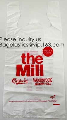 Biodegradable Eco Friendly Compostable starch based Grocery Bio Carry Degradable Corn Starch eco friendly packaging pro