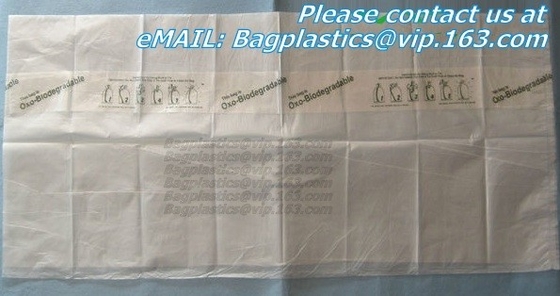 biodegradable продукт, био сумка, biodegradable изготовленная на заказ печать логотипа, плашка пластмассы покупок ручки отверстия пунша несущей отрезал сумку