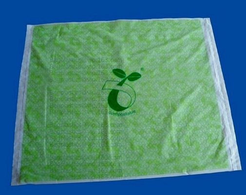 сумка отброса домочадца compostable био degradable пластиковая, продуктовая сумка сумки белья 100% Compostable изготовленная на заказ