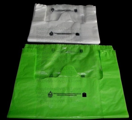 сумка отброса домочадца compostable био degradable пластиковая, продуктовая сумка сумки белья 100% Compostable изготовленная на заказ