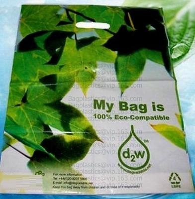 сумка отброса домочадца compostable био degradable пластиковая, продуктовая сумка сумки белья 100% Compostable изготовленная на заказ
