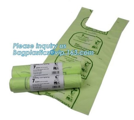 Biodegradable Eco дружелюбные устранимые и Compostable мешки для мусора Compostabl собрания погани отхода кухни Biodegradable