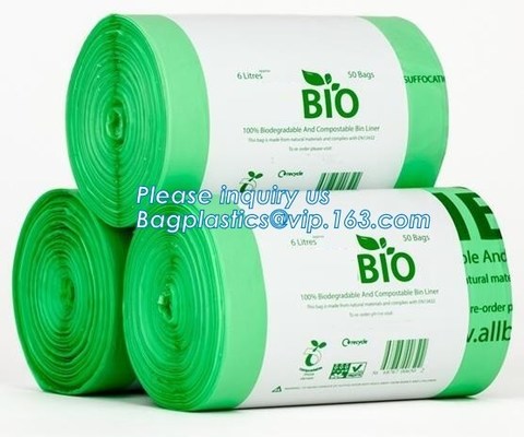 Biodegradable Eco дружелюбные устранимые и Compostable мешки для мусора Compostabl собрания погани отхода кухни Biodegradable