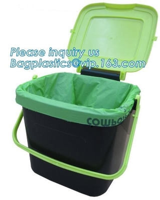 Biodegradable & Compostable прозрачные поли плоские сумки на крене с бумажным ядром для супермаркета, вкладыша Caddy пищевых отходов