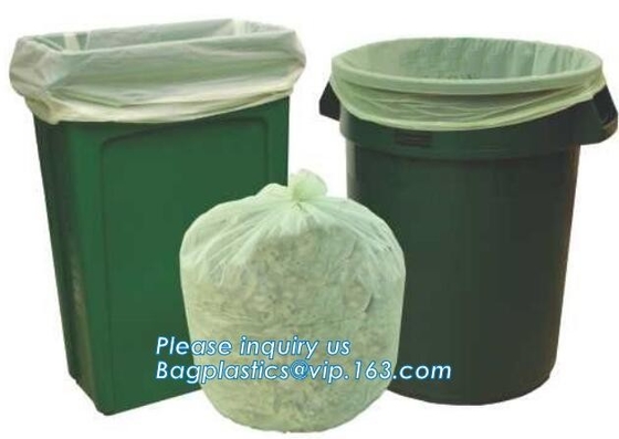 Biodegradable & Compostable прозрачные поли плоские сумки на крене с бумажным ядром для супермаркета, вкладыша Caddy пищевых отходов