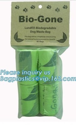 Biodegradable пластиковые сумки кормы отхода любимца собаки, отход кормы собаки Unscented кладут в мешки с ручками связи, изготовленным на заказ напечатанным любимцем чистым