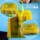 Сумка футболки сумки посещения магазина бакалеи 100% Biodegradable Compostable для взятия вне, сумка хозяйственной сумки compostable сделанная из cor