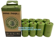 Дружественные к Земл сумки собаки 100% Compostable для кормы, 4Refill Rolls, 60Bags итога, сумка отброса 100 ненужной кормы собаки пластиковая