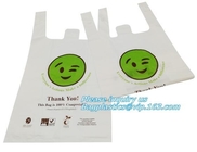 100%Biodegradable и Compostable сумки футболки/хозяйственная сумка PE несущей жилета пластиковая многоразовая, Comp сумки покупок футболки