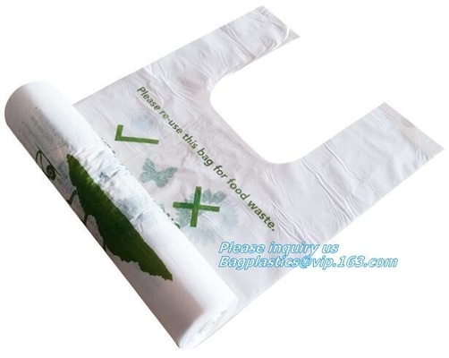 Хозяйственная сумка 100% Biodegradable основанная на завод, сумки пожертвования призрения для одежды пакуя, полностью biodegradable compostable p