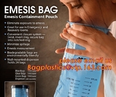устранимые портативные медицинские сумки emesis, сумка emesis рвоты водоустойчивой воздушной болезни избавления пластиковая, пакет сумки Emesis 50,