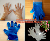 Перчатка оптового pe перчатки прозрачной пластмассы перчаток устранимого ясного медицинская, CPE Dispo PE перчатки масла качества еды устойчивый