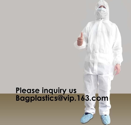 Не-сплетенные устранимые прозодежды, одежда Coveralls Cleaing защитная для красить полирующ, эпидемическое размножение предохранения