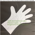 Biodegradable и compostable перчатки PLA, перчатки дешевой biodegradable кухни OEM устранимые с компостом h ОК EN13432 BPI