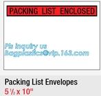 Давление сумки клейкой ленты конверта списка упаковки Federal Express - чувствительный конверт списка упаковки замка застежка-молнии, столб Federal Express пластиковое Expr