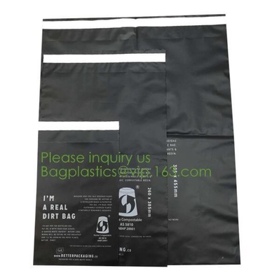 Дружественные к Эко водоустойчивые прочные сумки серого цвета/белых PLA Biodegradable курьера, курьер Env 100% Compostable и Biodegradable