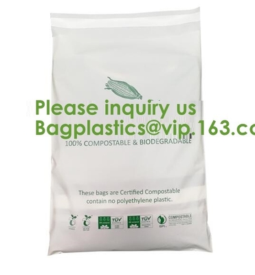 Био Degradable почтовая отправка EN13432 100% кладет изготовленные на заказ сумки в мешки курьера PLA PBAT Compostable, Eco многоразовое повторно использует Compostable почту