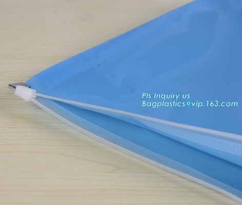 сумка pvc с пластиковыми заказами OEM молнии и слайдера радушна, СУМКА СУМКИ МОЛНИИ PVC ЕВА RESEALABLE С СЛАЙДЕРОМ, винилом eva