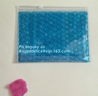 Розовая сумка пузыря замка застежка-молнии слайдера, высококачественная розовая сумка хэша пузыря, повторно использованная розовая сумка пузыря с красными сумками слайдера