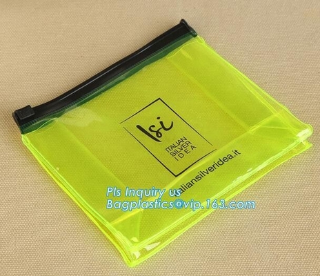 Ручки карандаша сумки PVC папки молнии слайдера мешка сумка пластиковой ясной косметической упаковывая, сумка слайдера молнии ldpe пользы хранения