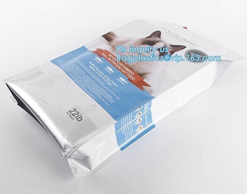 сумки закуски молнии мешка пакета еды сумки корма для животных Resealable для сумки корма для животных кота собаки рыб упаковывая, замка слайдера