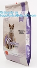 Сумка упаковки корма для домашних животных собаки Gusset молнии слайдера плоская нижняя бортовая, Gravure печатая верхнюю собаку Trea слайдера k пластиковую