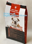 Сумка упаковки корма для домашних животных собаки Gusset молнии слайдера плоская нижняя бортовая, Gravure печатая верхнюю собаку Trea слайдера k пластиковую