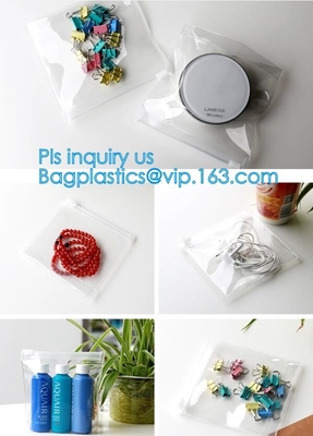 сумка для купальника, сумка k пластиковая водоустойчивая pvc слайдера пакуя для продвижения шампуня, покупок слайдера молнии ясных