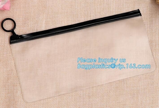 персонализированная сумка pvc молнии слайдера ткани pvc упаковывая, косметический подарок сумки Tote сумки Drawstring сумки гигиенической косметикаи сумки пакуя b