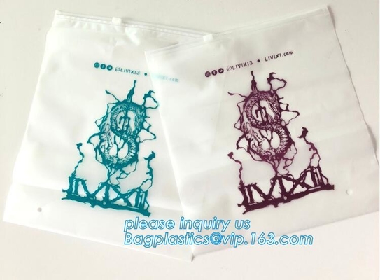 Верхняя качественная сумка футболки PE OPP ЕВА био Degradable, OEM напечатанные полиэтиленовые пакеты застежка-молнии слайдера упаковывая для Swimwear футболки