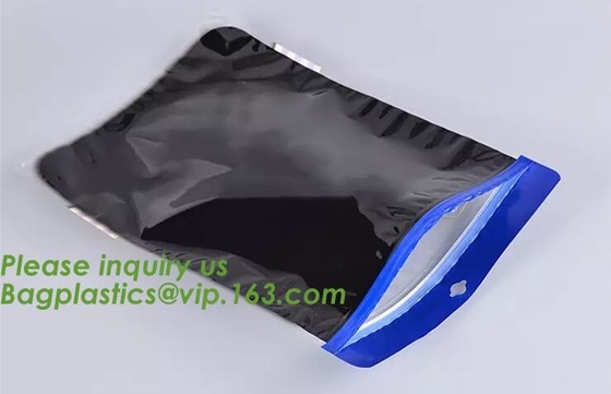 Biodegradable стойка вверх по gusset стороны сумки молнии фольги кладет bagplas в мешки bagease мешка дна k квадратного блока плоские упаковывая